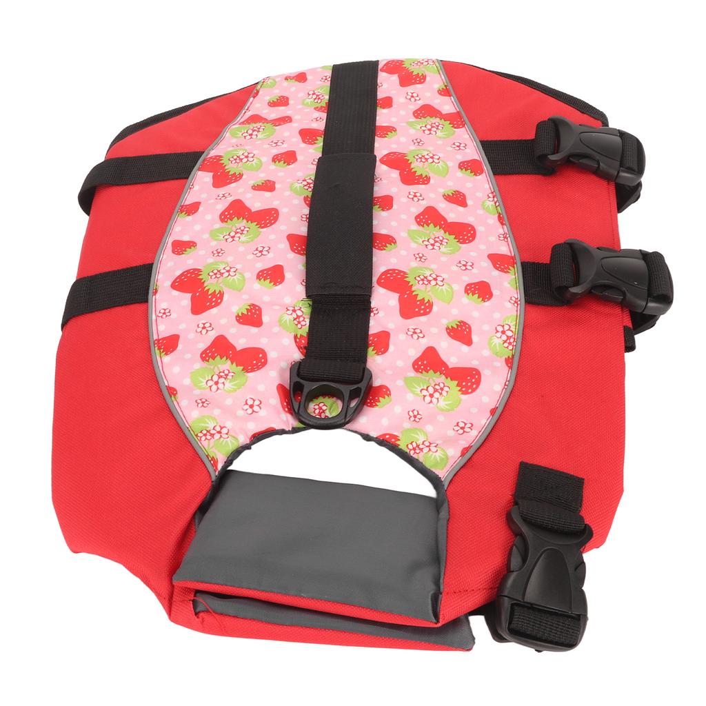 Dog Life Vest Adjustable Tear Resistant Safe Dog Floatation Swimming Jacket with Back Handle for