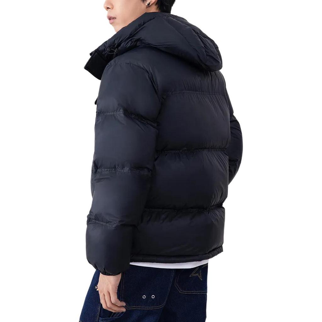 Converse Puffer Jackets Unisex Black Hooded Moderate UCJ146-023