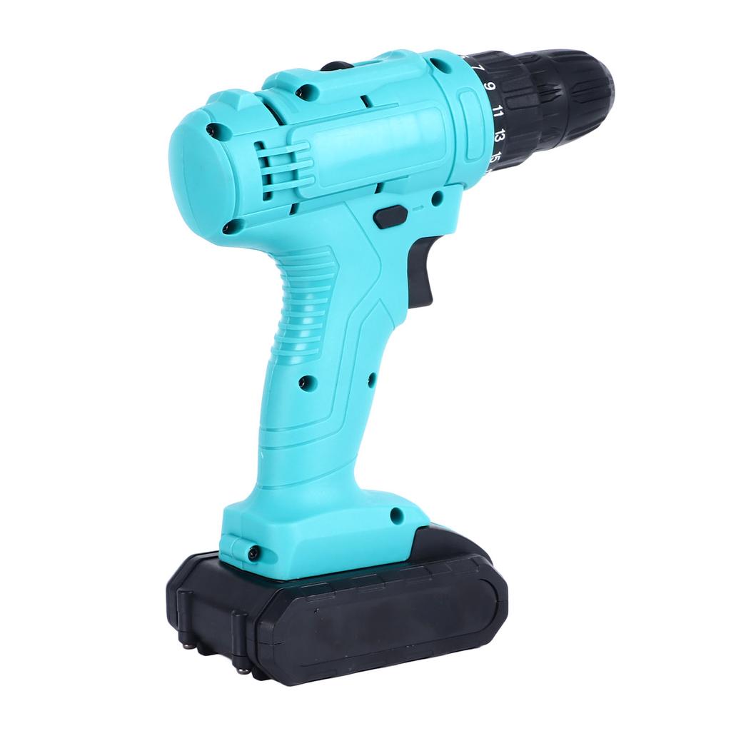 Lithium Electric Drill Rechargeable Handheld Portable Power Tool with 2pcs 21V Batteries
