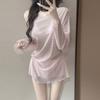 Pure Desire Lazy Style Hot Girl Blouse Bikini Split Three-piece Sexy Long-sleeved Swimming Suit Female