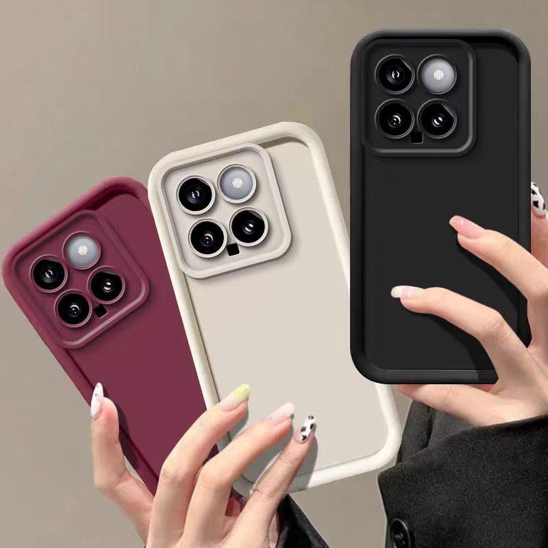Camera Protect silikonové pouzdro pro Xiaomi Mi 14 Pro 13 12 Lite 11 13T 12T Poco X6 X5 Pro X4 GT X3 M6 M4 M3 F5 F4 F3 GT Zadní kryty z měkkého TPU