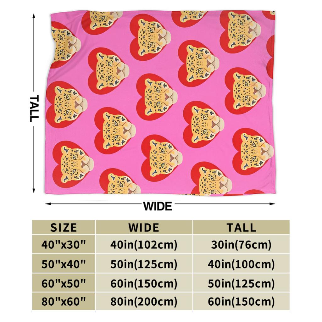 Scandinavian Style Leopard Lover Blankets Warm Soft Plush Throw Blanket For Couch Bed Travel Office Flannel Bedspread Bed Cover