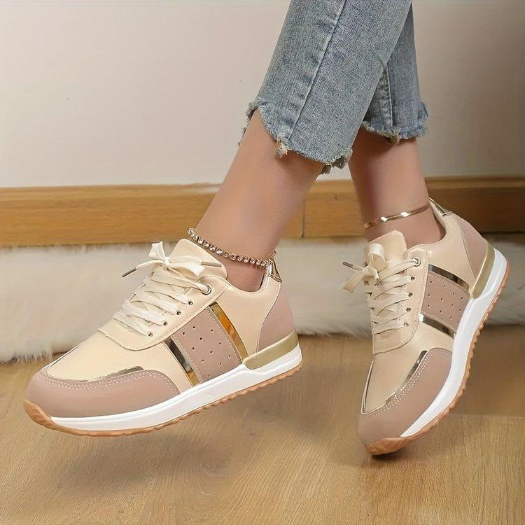 Cross strap casual round head muffin sole single shoes classic color matching single shoes