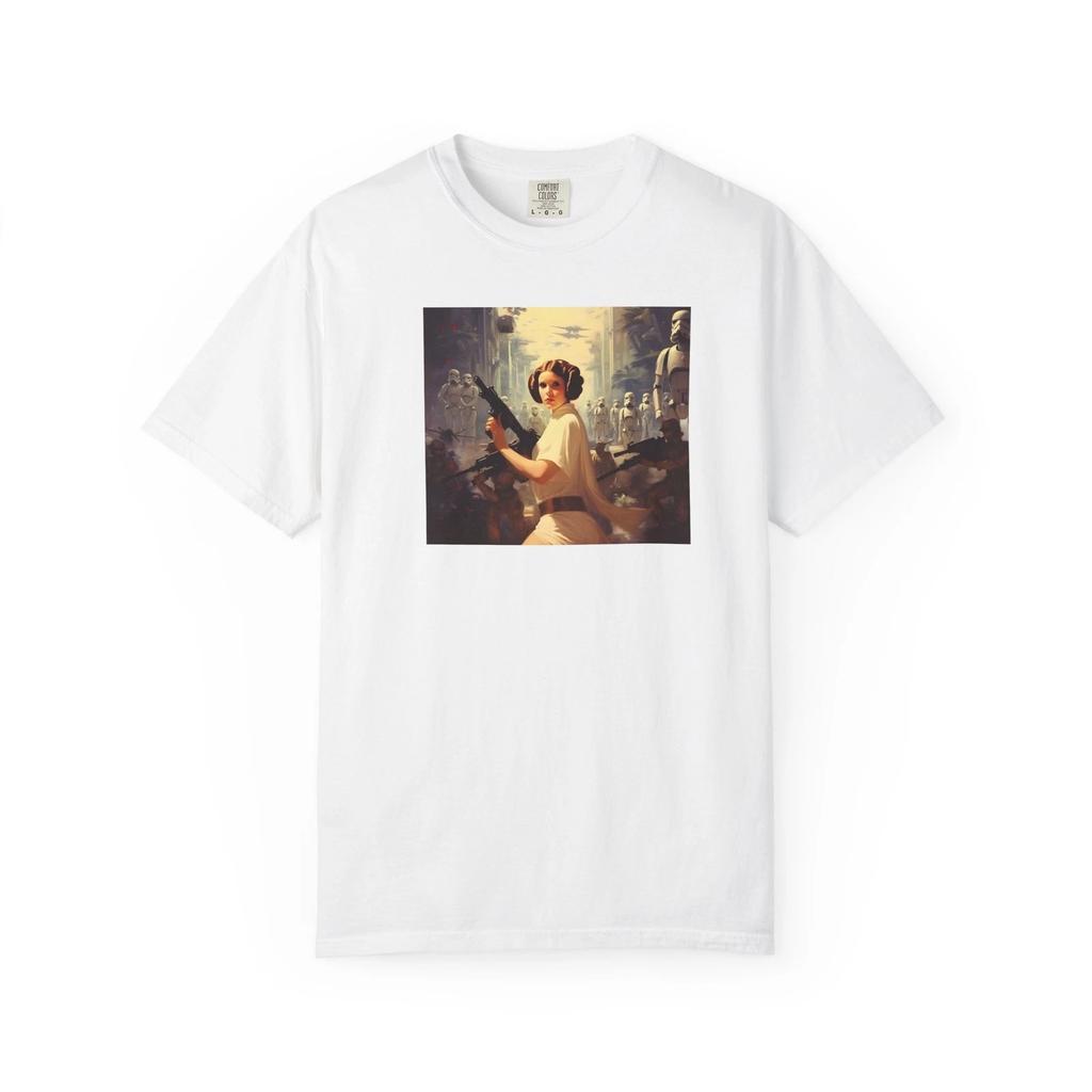 Retro Art Graphic Tee, Unisex Garment-Dyed T-Shirt, Casual Wear, Gift for Art