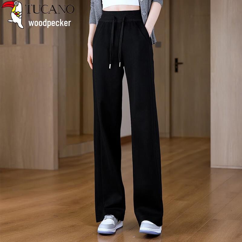 Woodpecker Women's High-Waist Straight-Leg Casual Sweatpants