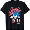Sonic Szejk '91 Epicka Biegowa Koszulka z Logo w Stylu Sportowym