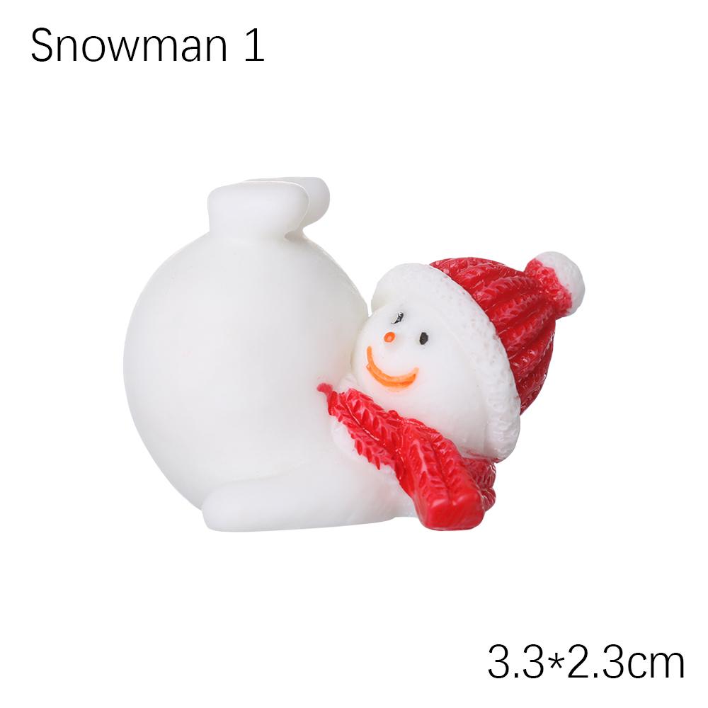 1PC Micro Landscape Toys Fairy Garden Home Decorations Deer Xmas Tree Miniature Snowman Christmas Figurines Santa Claus
