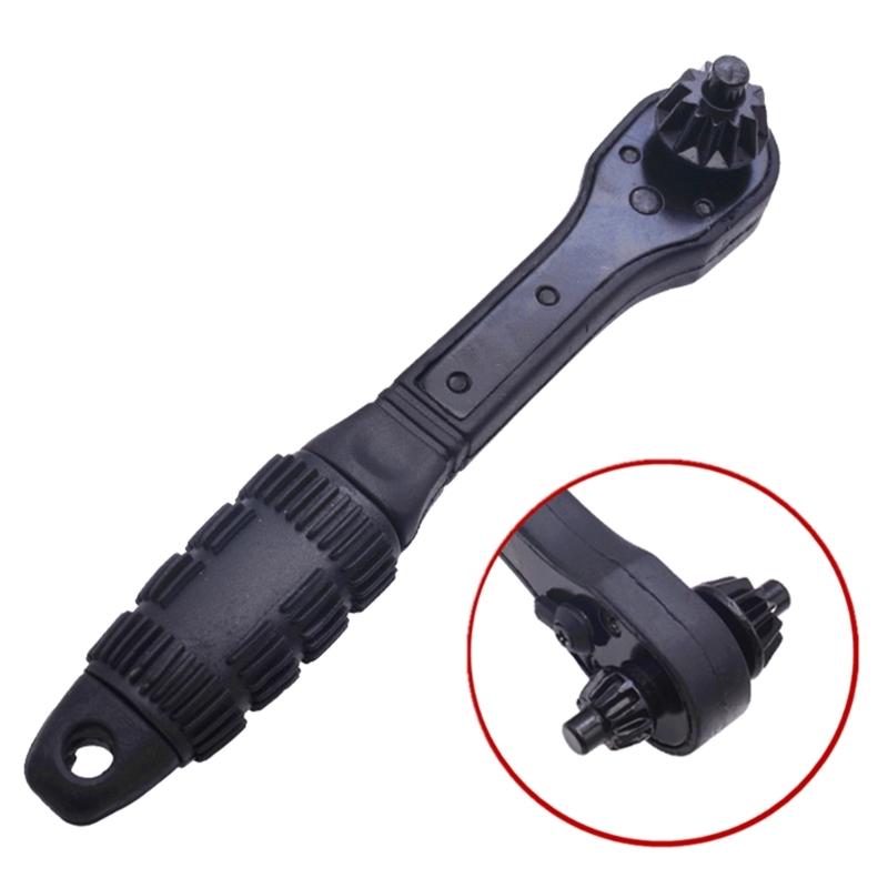 2 In 1 Drill Chuck Key Wrench Double Use Ratchet Spanner for Electric Drills and Power Tools,12.7mm/17.5mm Head