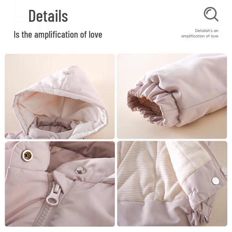 MS.PUALA Girls' Winter Hooded Padded Jacket