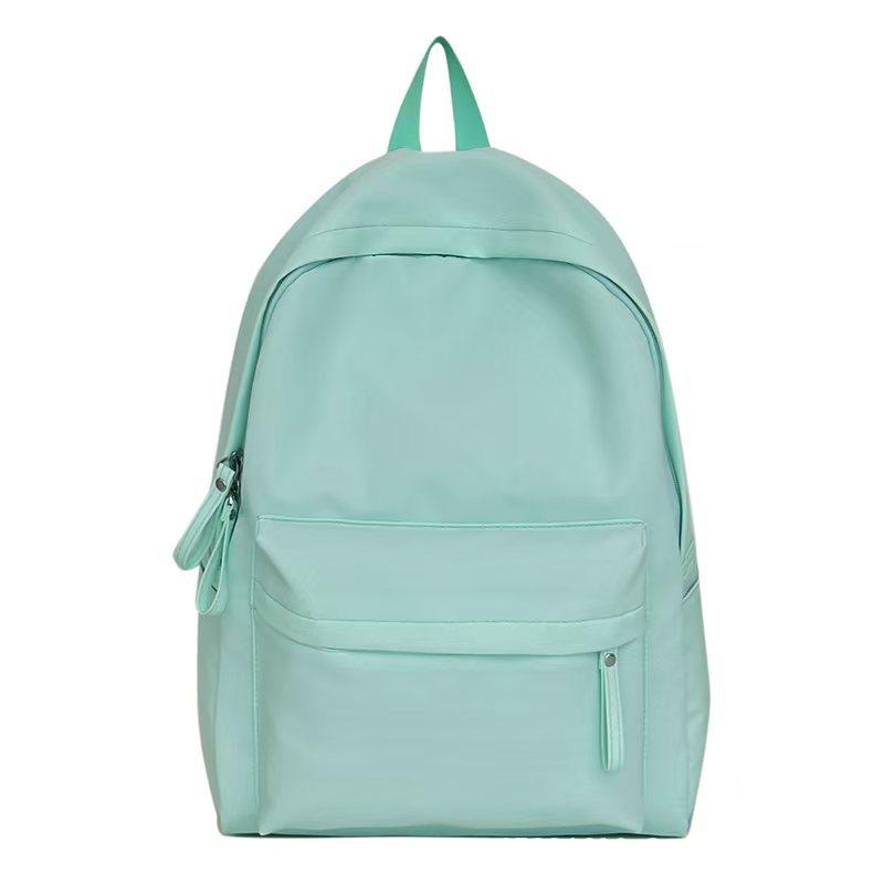 Mochila mochila escolar femenina estudiante universitaria versión coreana ins gran capacidad simple color sólido mochila estudiante de secundaria mochila niños