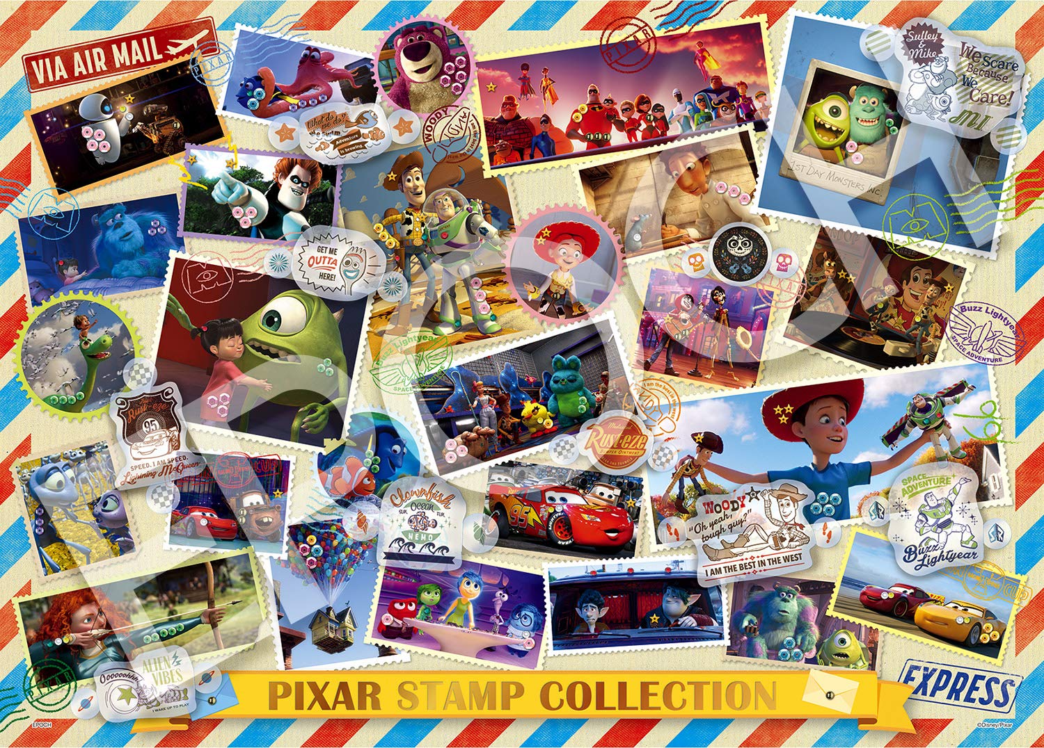 

Пазл Epoch из 500 деталей PIXAR STAMP COLLECTION Puzzle Decoration x Pop-up (38 53см)