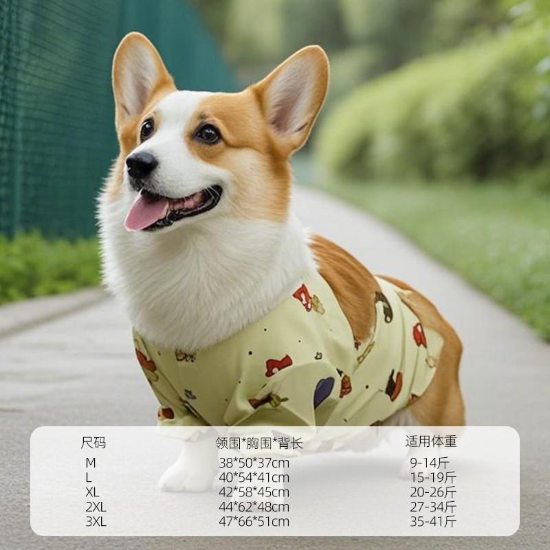 Wasserdichte Hunderegenjacke mit Bärenmuster für kleine und mittlere Hunde, für den Außenbereich