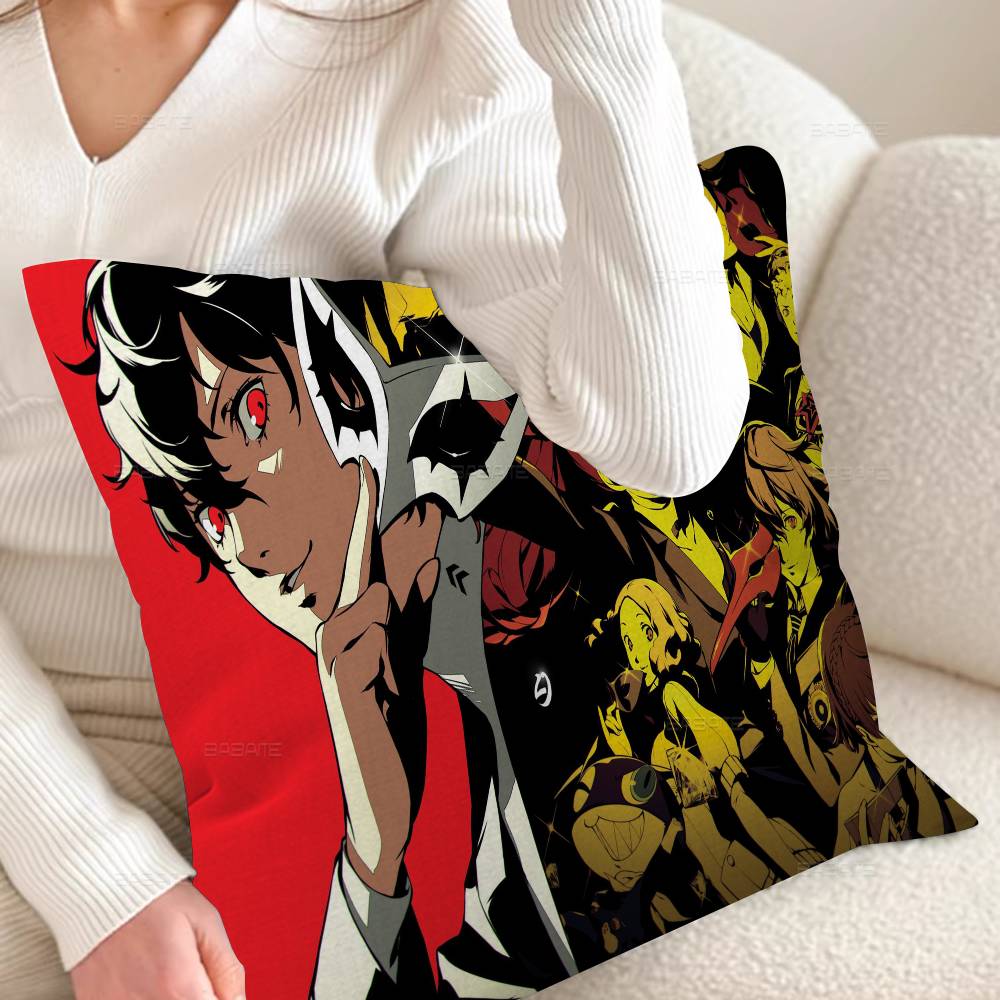 Game P-persona 5 Personalized picture text home decorative pillows Household Gifts 45x45cm