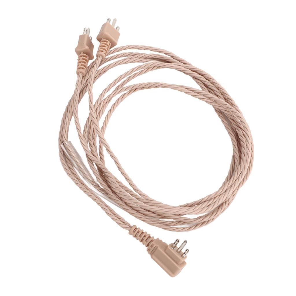 5PCS 3 Pin Core BTE Hearing Device Cable Pocket Sound Amplifier Replacement Cord