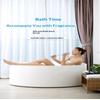 Long Handle Silicone Bath Brush Soft Exfoliating Bristles Easy Reach Back Hanging Hole for Home Bathroom Shower Skin Care