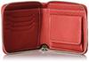 [Kitamura] Bifold Wallet Round Zipper Type YH0083 Stitch 70912 Red/Ivory [Red]