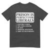 (Sul retro) La Prigione È Perfetta Per I Liberali T-shirt con Citazione Anti Liberale