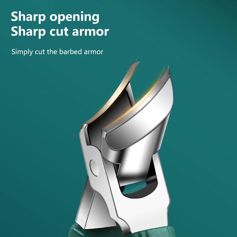 Professional Slanted Nail Clippers Wide Jaw Opening Anti-Splash Nail Clipper Stainless Steel Toenail Pliers Manicure Tools