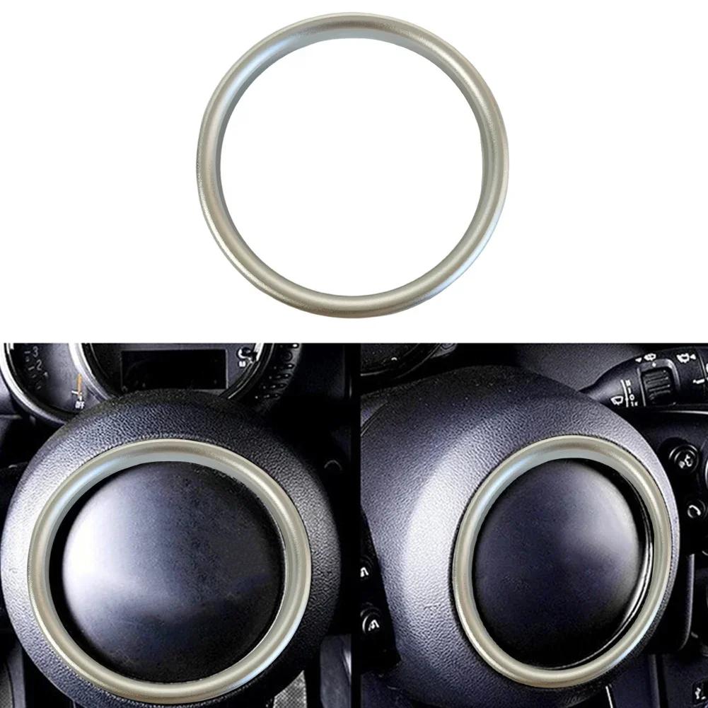 

SILVER BLUE Car Steering Wheel Center Trim For MINI FOR Cooper F54 F55 F56 F57 F60 Steering Wheel Trim Decorative Ring серебряный
