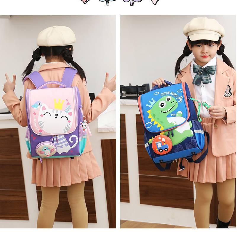 Cute Cartoon Toddler Backpack For Boys And Girls With Breathable Nylon Material