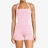 Fashion Fitness Suit Halterneck Beauty Back Yoga Clothes Naked Women Sense Sports Running Belt Chest Pad Two-piece Set Quick-Drying High Elastic