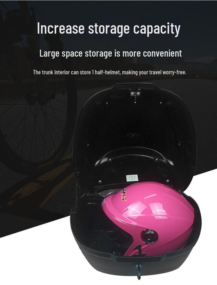 Universal Electric Vehicle Trunk & Storage Box for Motorcycles and Scooters