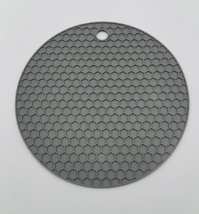 Plástvová silikonová žáruvzdorná kulatá podložka - Protiskluzová, Izolovaná podložka pod hrnec a kastrol