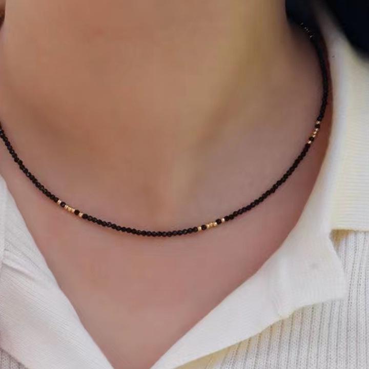 Neutral Temperament Versatile Fashion Beaded Necklace – High-Quality Clavicle Chain