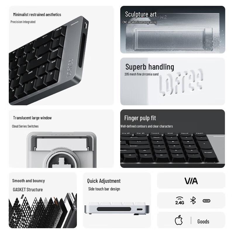 Lofree FLOW2 Low-Profile 84-Key Wireless Mechanical Keyboard
