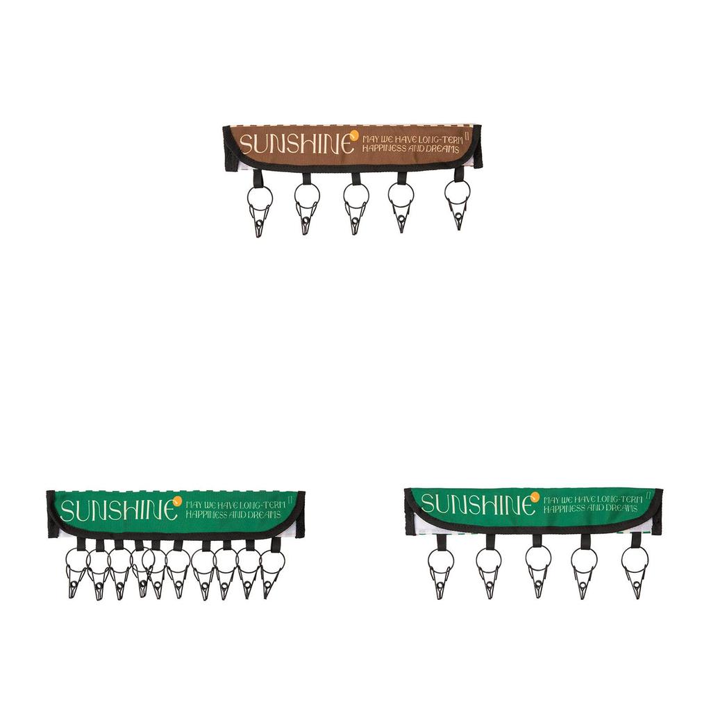 Travel Clothes Hanger With Fabric Clothespins And Letter Pattern For Portable Laundry Drying During Trips