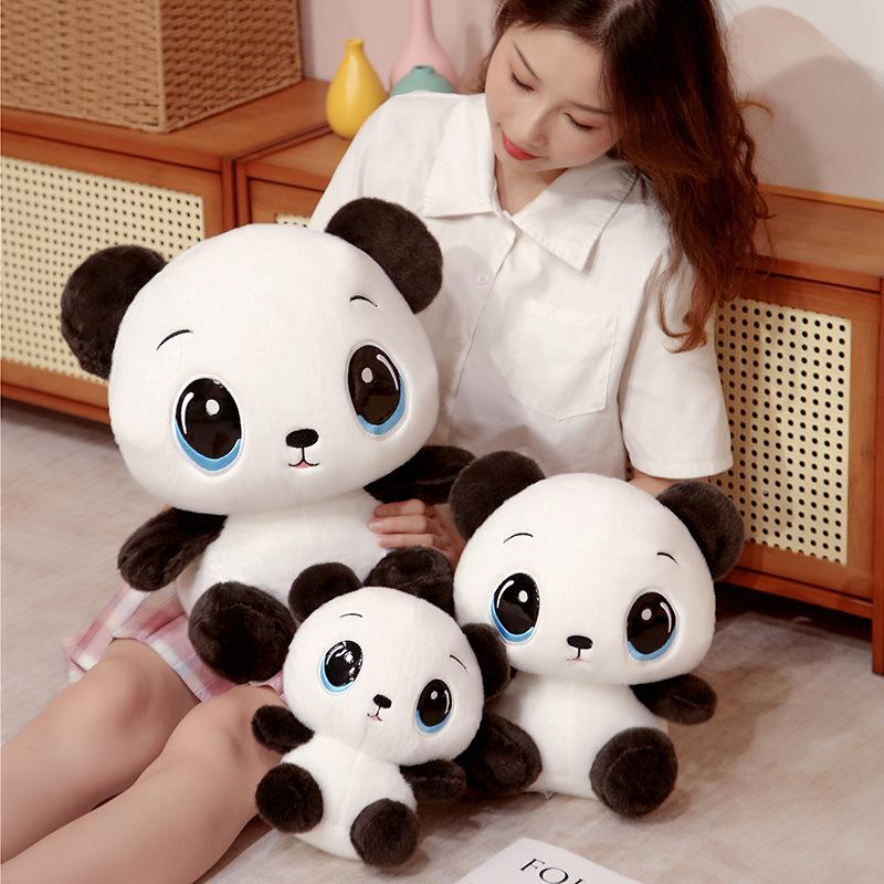 Cartoon Cute Red Panda Doll Plush Toy Zoo Black And White Panda Doll Children Soothing Doll