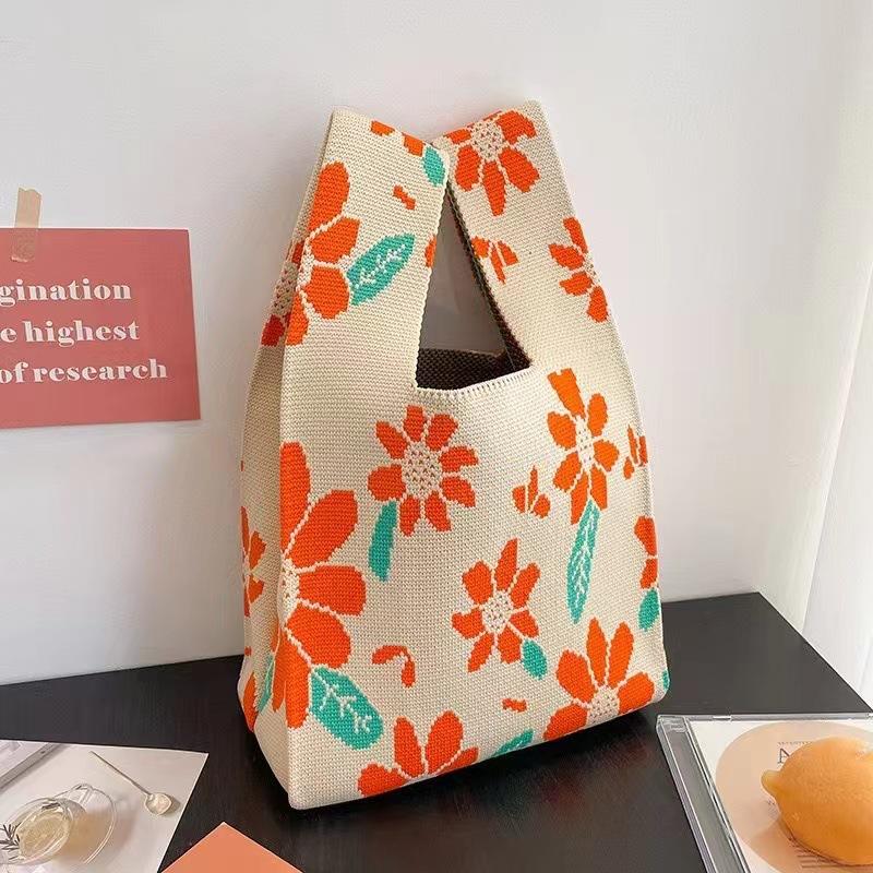 High quality thickened birthday banquet baby gift bag knitted bag gift woven bag handbag tote bag women's bag