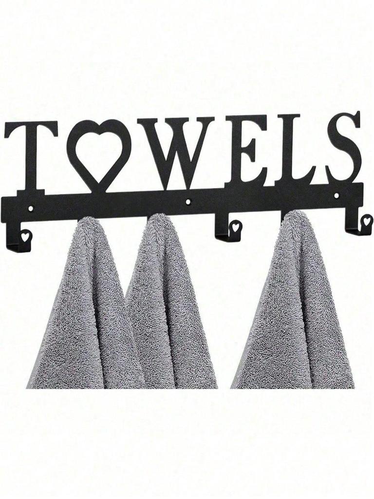 Gothic Wrought Iron Black Wall Hook Heavy Duty Rustproof Towel Coat Robe Hanger Bathroom Kitchen Entryway Storage Organizer