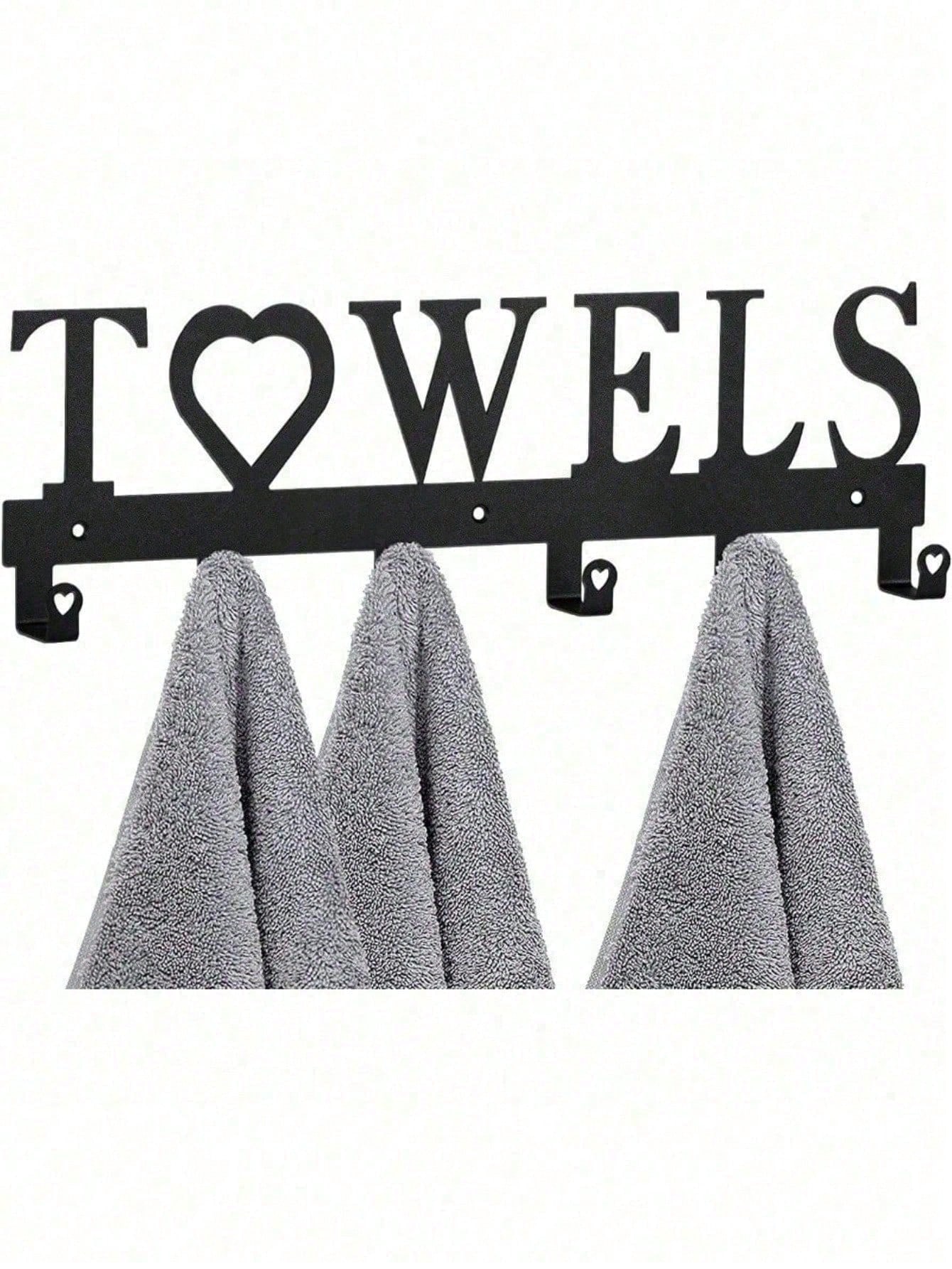 Gothic Wrought Iron Black Wall Hook Heavy Duty Rustproof Towel Coat Robe Hanger Bathroom Kitchen Entryway Storage Organizer TY3113-01