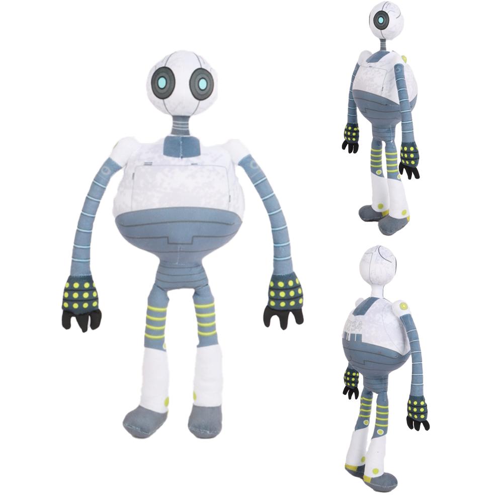 Wucifang Bags Boys The Wild Robot Plush Roz Toy Cute Stuffed Animal Movie Character Plushie Gift For Birthday Easter Present