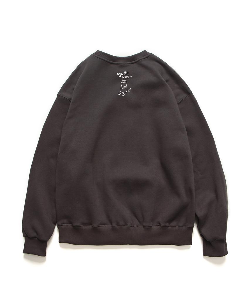 ABNORMALTHING Pssst Crewneck Dark Grey