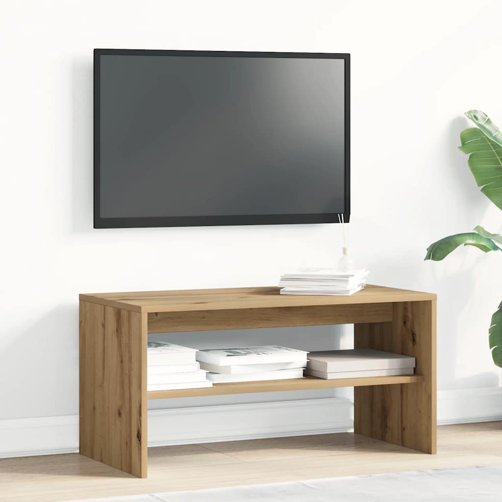 Szafka Tv, Dąb Artisan, 80X40X40 Cm, Materiał Drewnopochodny