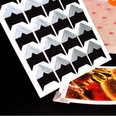 5 yaprak DIY Vintage Köşe Kraft Kağıt Çıkartmalar Fotoğraf Albümü Çerçeve Dekorasyon Scrapbooking Resim Dekoru Koruyun