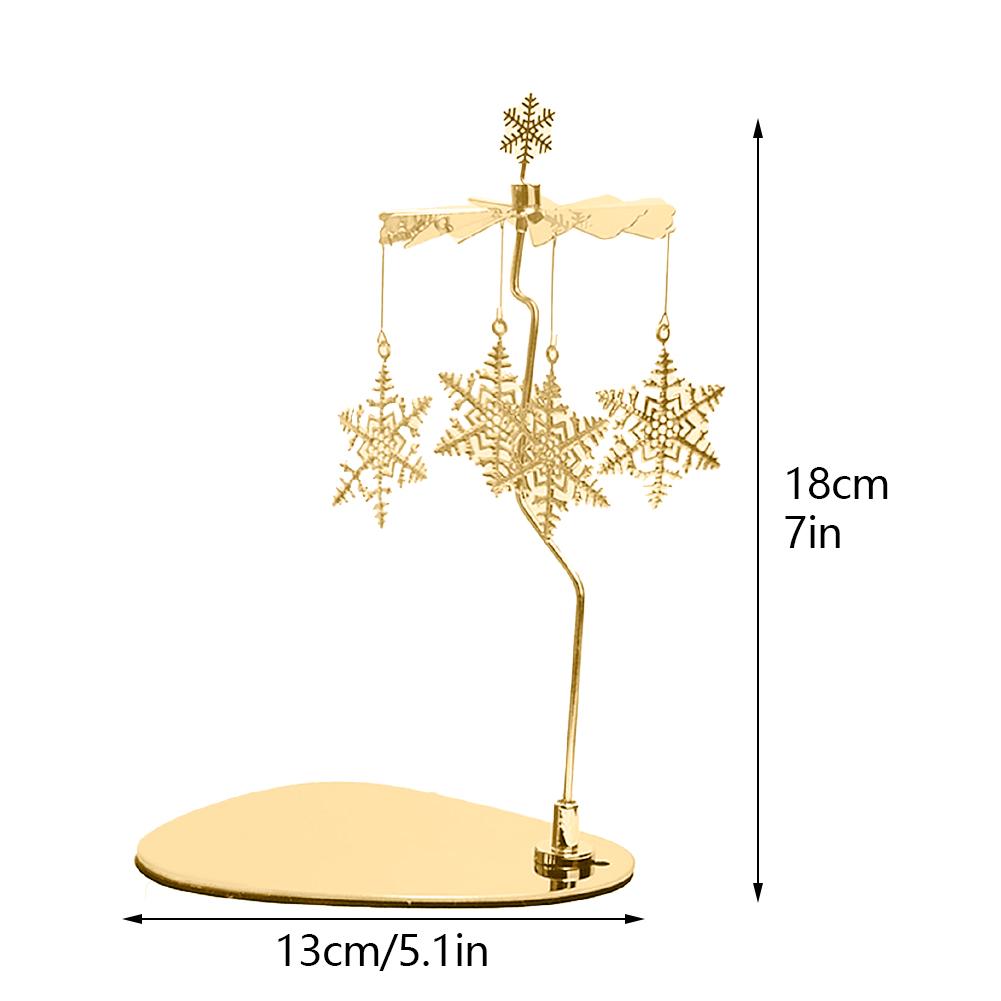 Stainless Steel Candle Holder Wide Application Automatic Rotation Durable