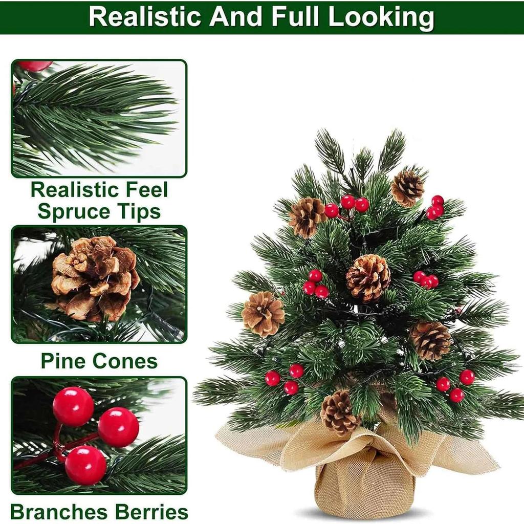 Desktop Christmas Tree, Lifelike Artificial Christmas Tree, Christmas Decoration, Desktop Home Interior Decoration