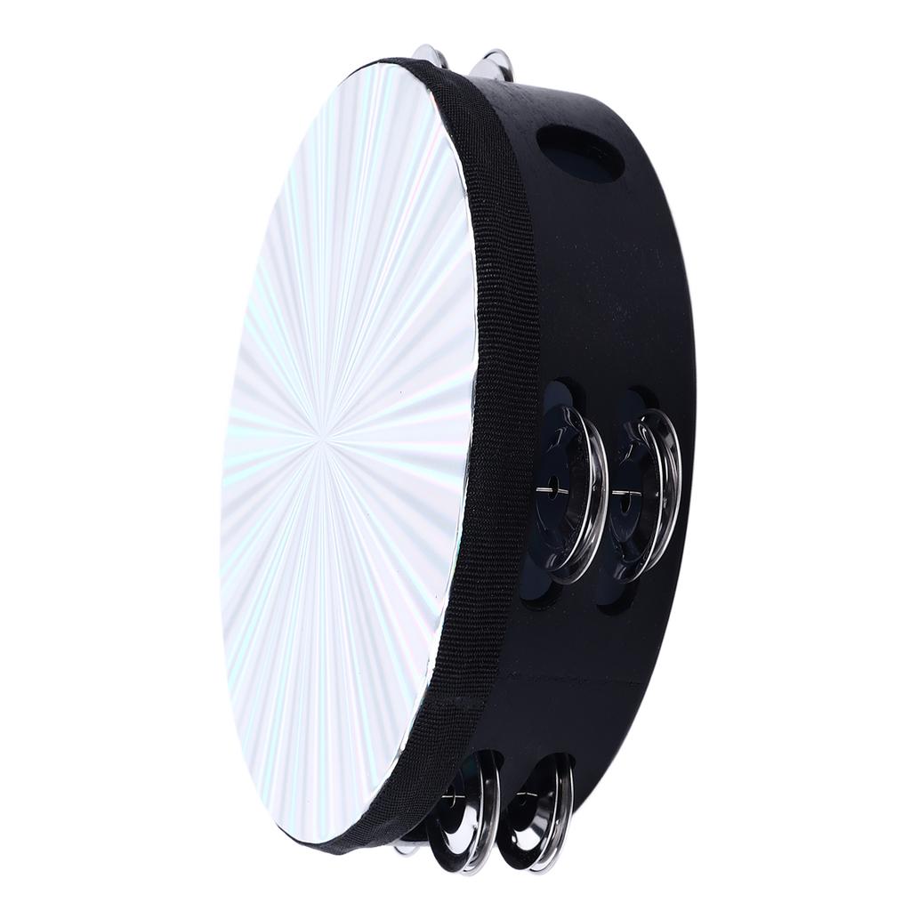 Tambourine Double Row 8in Percussion Jingles Hand Instrument for Party Performance