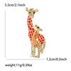 Metal Giraffe Brooch Pin Animal Shape Jewelry Accessory for Clothing Bags Hats and More Lightweight Durable Design