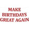 Funny Birthday Party Pack – Happy Birthday Banner and Swirls Pack - Adult Birthday Decorations – 21st – 30th – 40th – 50th – 60th –