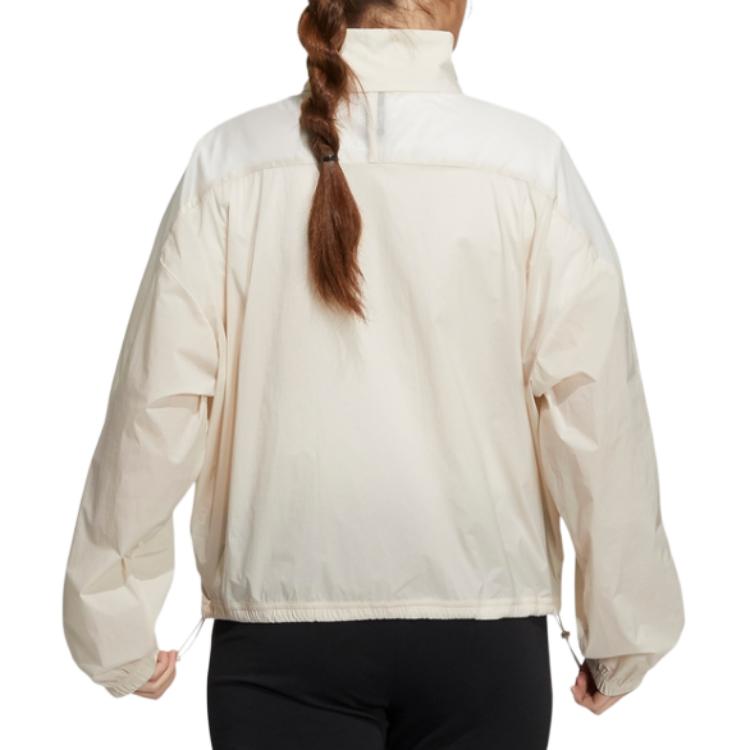 adidas Vintage Sportliche Reißverschlussjacke Damenjacken Creme HA3639