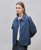 Ahwe Leather Combo Blouson_Navy