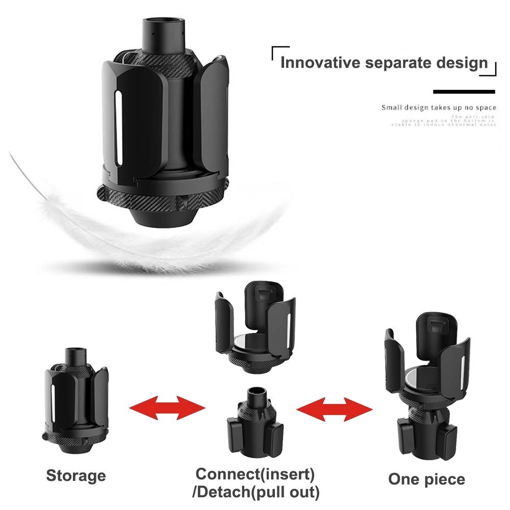 Auto Multifunktionale Getränkebecherbasis mit Verstellbarem Becherhalter Aufgewerteter Ausziehbarer Auto-Becherhalter