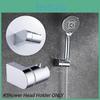 Mirror-like Brightness Abs Electroplated Shower Head Holder 360-degree Two-way Rotation