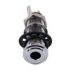 Electric Guitar Bass Parts 6.35mm Stereo Output Input 1/4 Inch Jack Socket Plug Brass Straight Ribbed Tube Style Jack Anti-noisy
