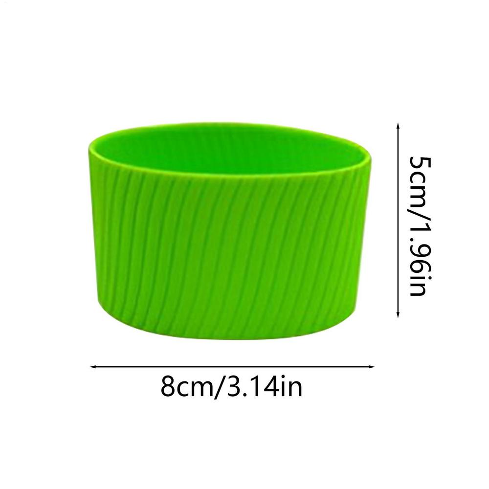 Silicone Sleeves For Bottles Reusable Coffee Sleeve Heat-resistant Hot Cup Sleeve Mug Protector Silicone Tumblers For Glass