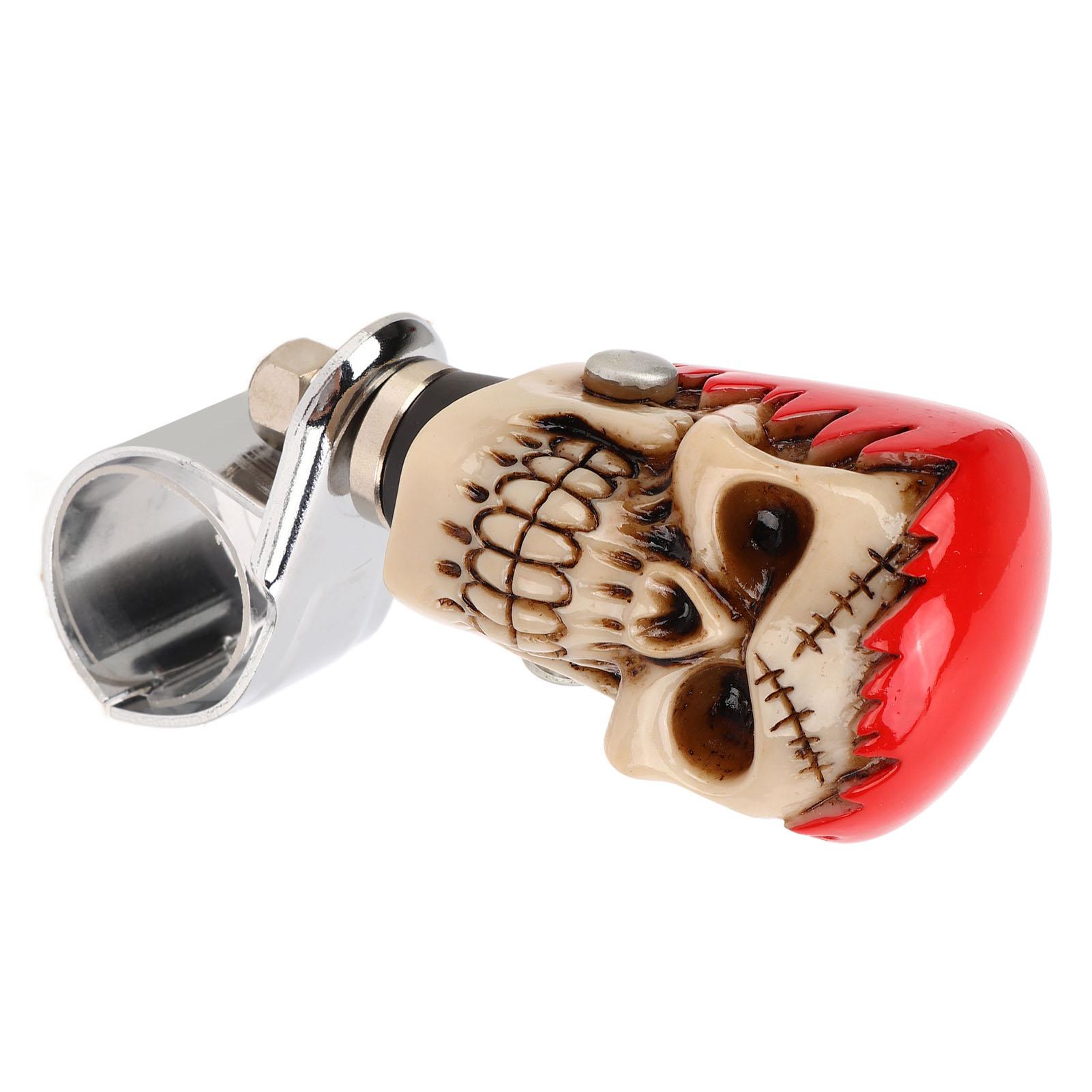 

Skull Stee Wheel Knob Car Power Handle Knob for Trucks Tractors Boats